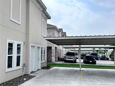 View of covered parking lot