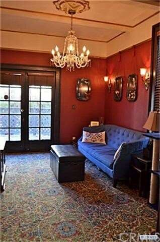 BACK PARLOR WITH FRENCH DOORS TO DECK