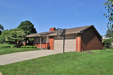 Exterior is mostly brick!