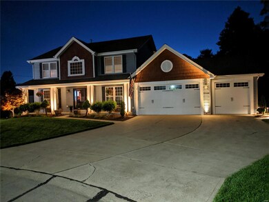 Front View At Night.  Notice the Lighting for Secu