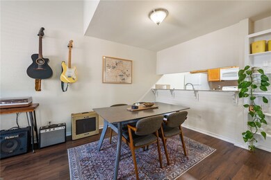Dining room featuring dark wood finished floors