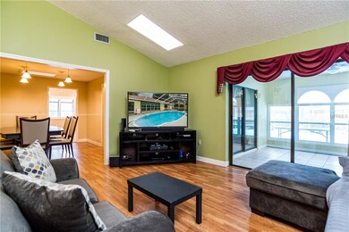 Great space in the living room, it has vaulted cei