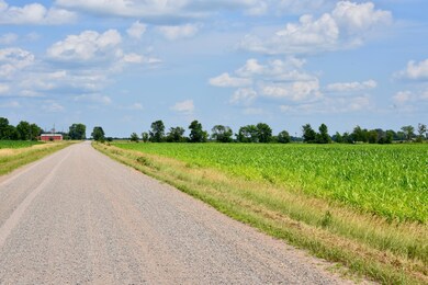 View looking east along 110th Street back towards 125th Avenue (Mille Lacs CR #5). Parcel A, B & C (west to east) on the right of the frame.