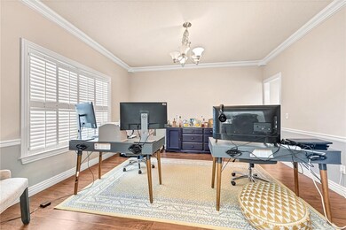 Used as an office or formal dining area.