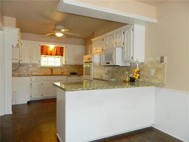 Kitchen with remodeled kitchen and chiseled granit