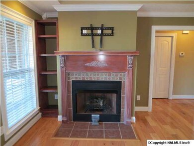 Detailed fireplace.
