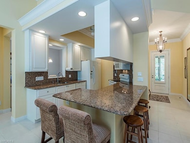 Casual Island off Family room/Den.