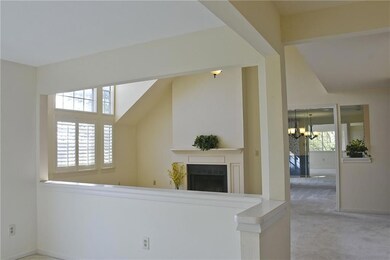 Study opening to living room