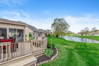 View from the deck. The pond view is not only pretty, but it is  also peaceful listening to the fountain.