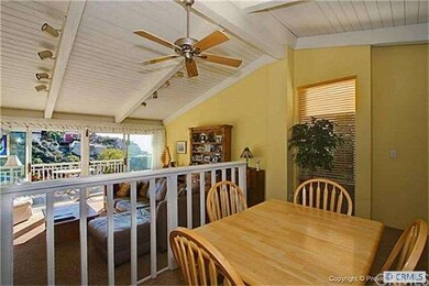 Large dining area great for oversized table.