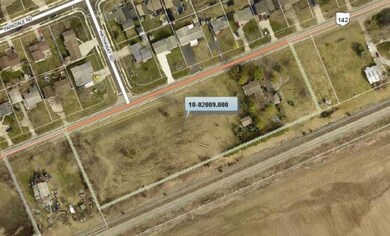 Aerial view of lot