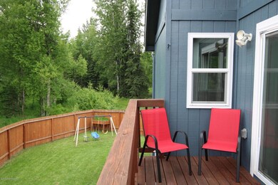 Upper deck and stairs to yard