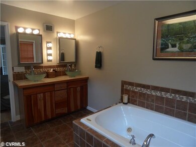 Master Bath - This bath has large walk in shower a
