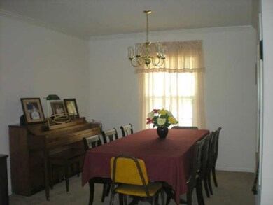 The separate dining room is very open and has lots of room