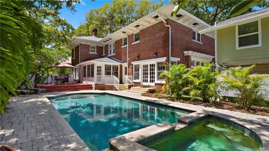 The house wraps around this beautiful pool courtyard