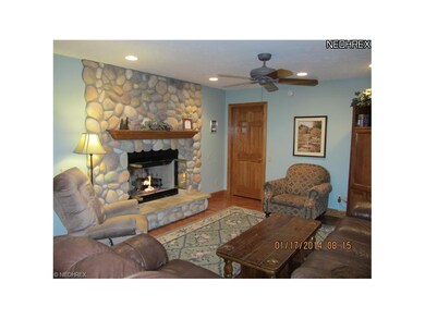 Great room with stone gas F/P