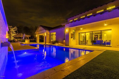 Pool at night