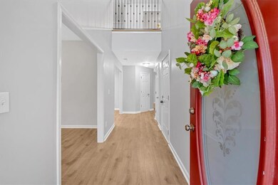 Two story entry and fresh paint.