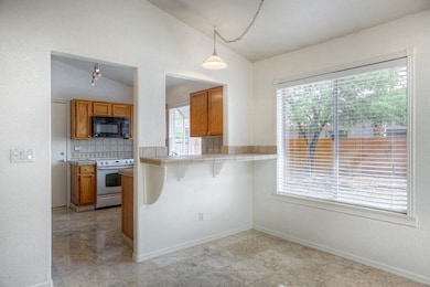 Tiled breakfast bar