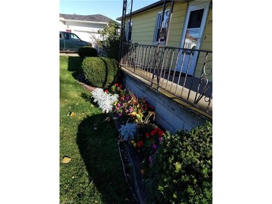 Professionally landscaped yard