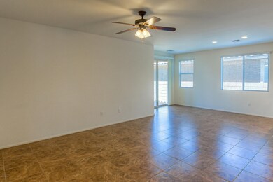 Spacious Family Room with Oversized Tile