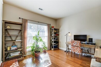 Office or sitting area off the entryway