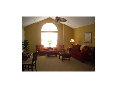 Light pours in through the large paladium window.