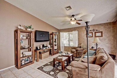 Family Room with vaulted ceiling