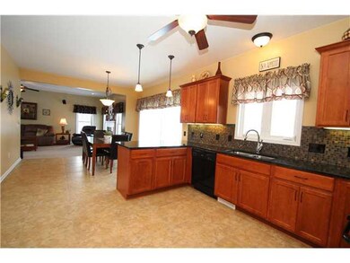 Kitchen. Big open kitchen, granite, tile, large ea