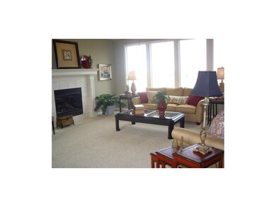Fireplace in great room