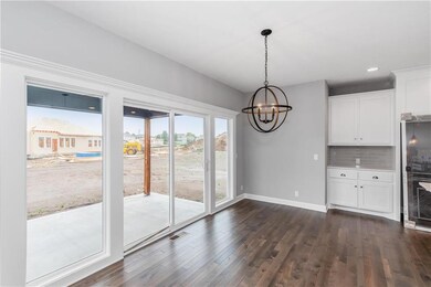 Kitchen dining area. Large enough to seat 10.