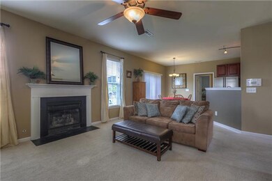 Family Room with Gas Log Fireplace