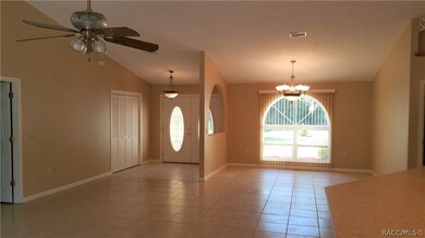 FOYER & DINING AREA - 8' x 8' foyer with large hal