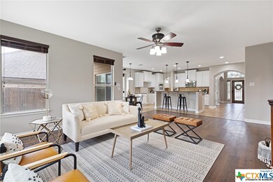 Living room and kitchen