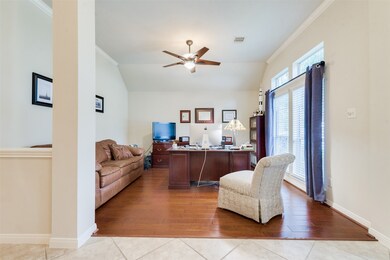 Formal living right off of entry way, currently used as an office.