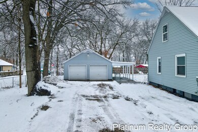 Garage with Covered Porch