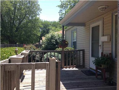 Deck on front of home