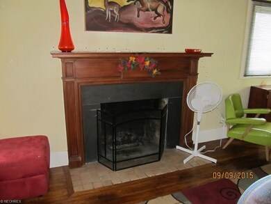 Living Room Wood Burning Fireplace