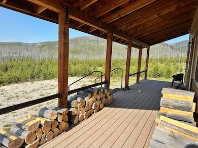 Deck with a mountain view