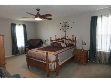 Master bedroom with walk-in closet, master bathroo
