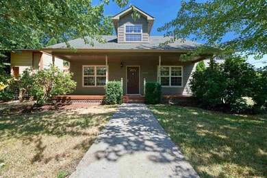 Large, fenced front yard