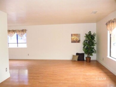 First living/dining area