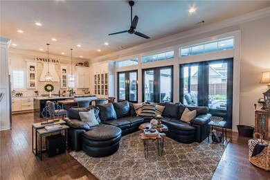 View of living room, eat in kitchen and kitchen ar