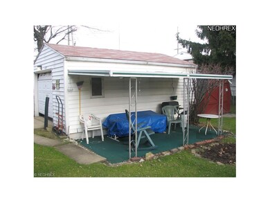 Covered patio.