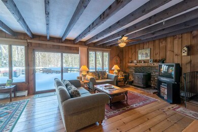 Living Room with Wood Stove.