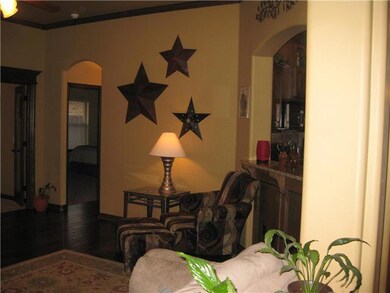 Living Room. Living has exposed wood beams, beauti