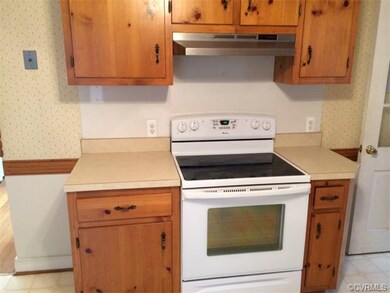 smooth top stove in kitchen