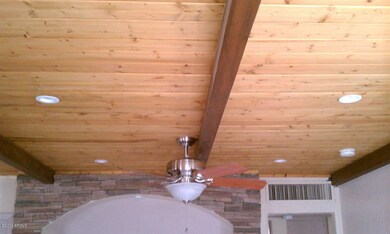 Formal Living Room Wood Ceiling