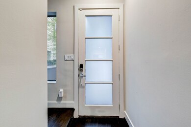As soon as the door is opened, there is a staircas