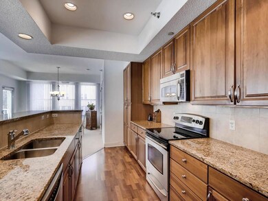 Open floor plan - view of kitchen: granite counter